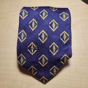 Bill Blass Black Label Purple Geometric Tie